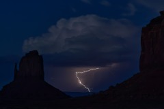 Storm over Monument Valley